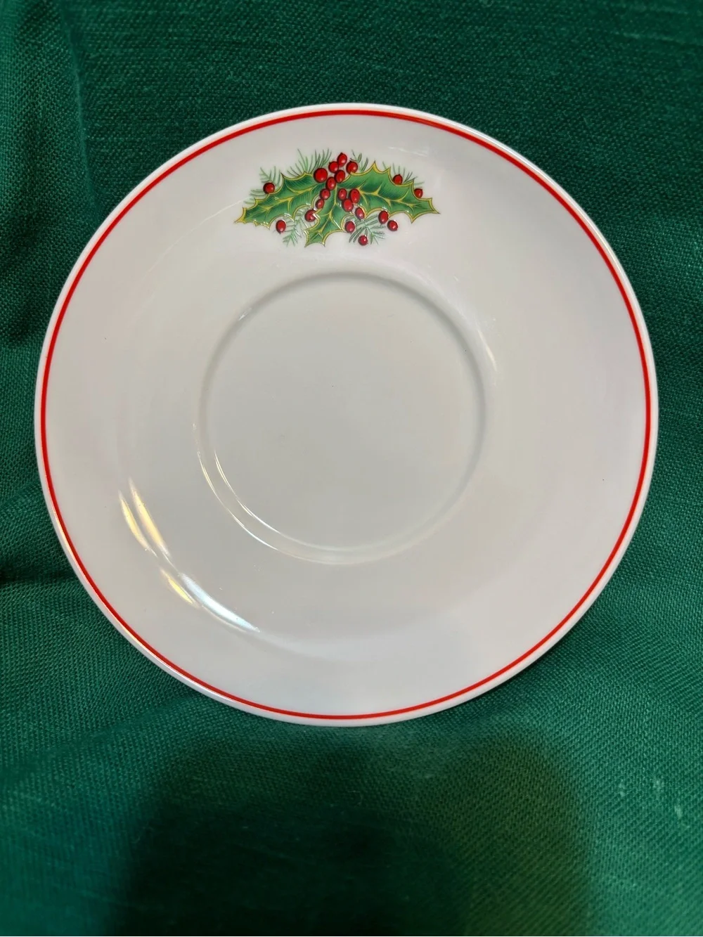 Vista Alegre Christmas Magic Teacup and Saucer with Rocking Horse Design